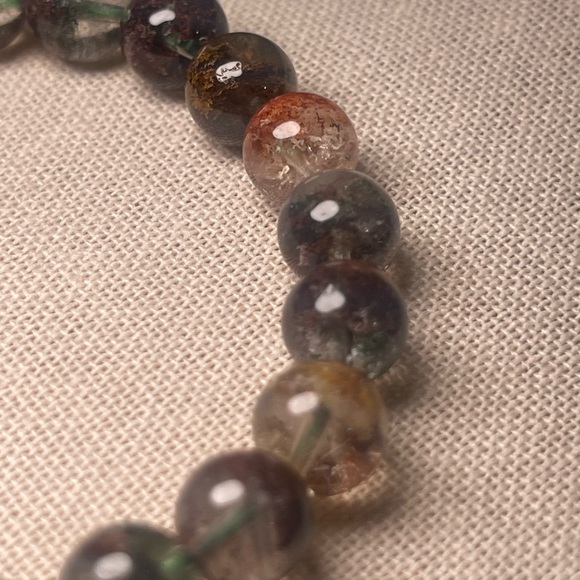 High Quality FOUR Season Garden Quartz Gemstone Crystal Bracelet 9mm - Picture 6 of 7